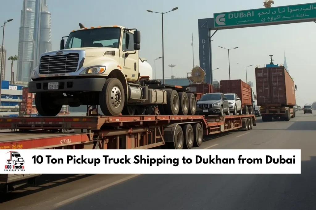10 Ton Pickup Truck Shipping to Dukhan from Dubai
