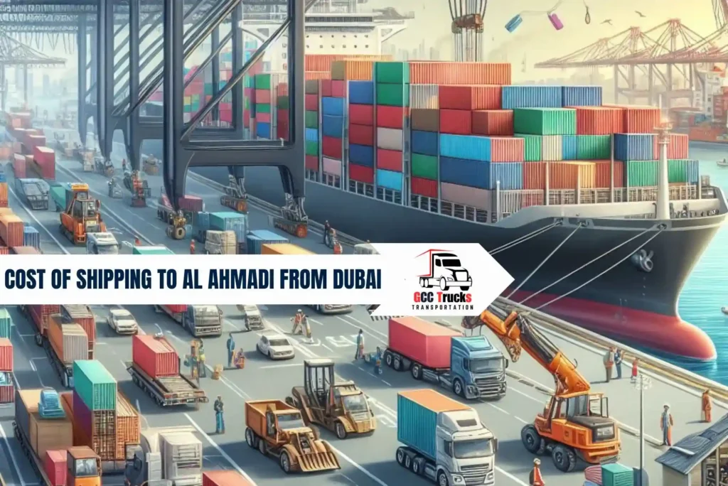 Cost of Shipping to Al Ahmadi from Dubai