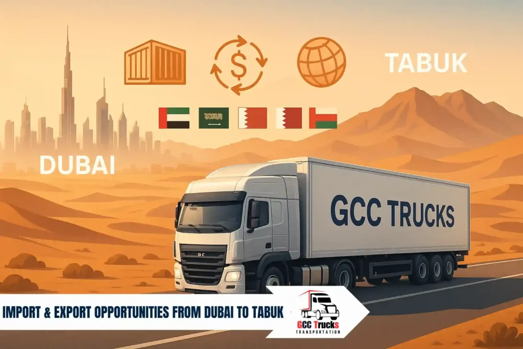 Import & Export Opportunities from Dubai to Tabuk
