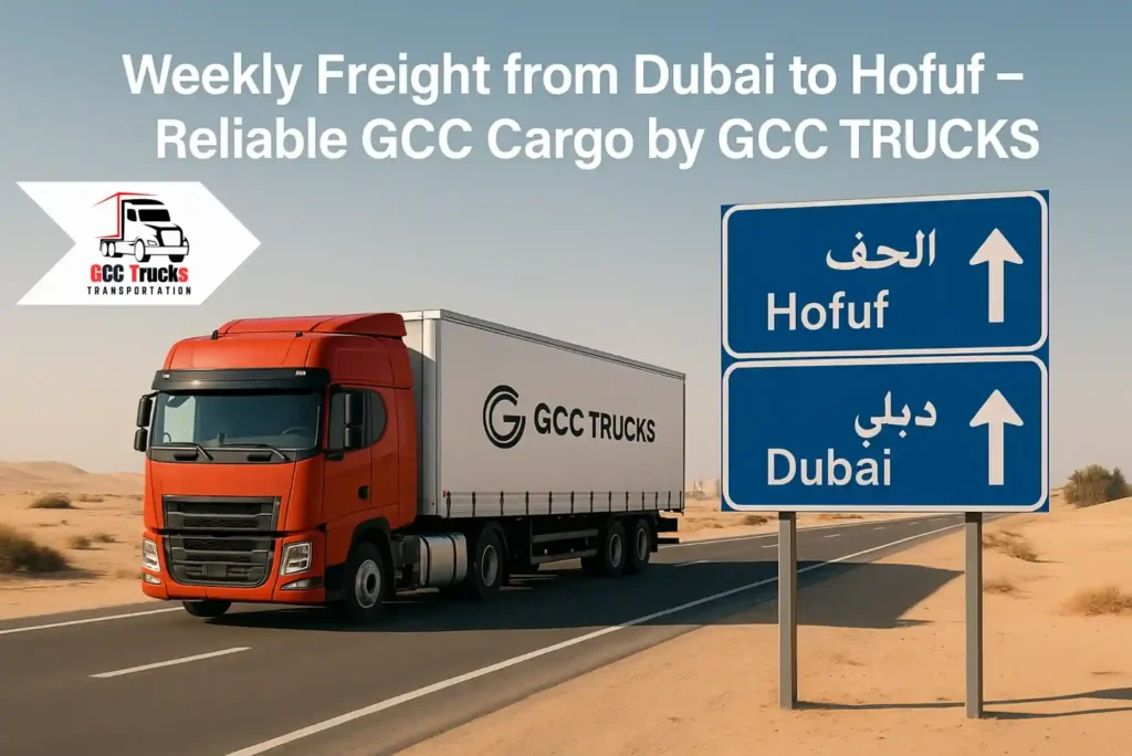 Dubai to Hofuf: Weekly Freight Schedules​