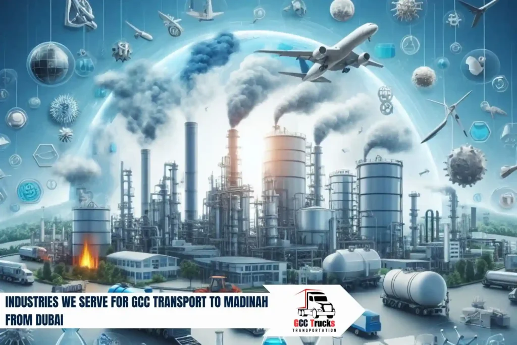 Industries We Serve for GCC Transport To Madinah From Dubai