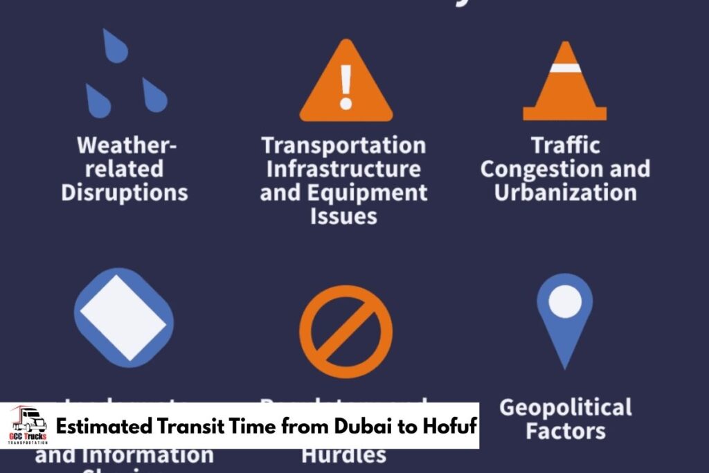 Estimated Transit Time from Dubai to Hofuf