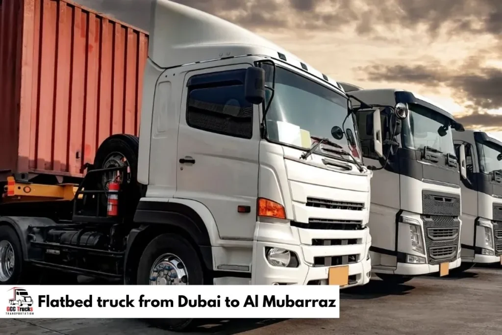 Flatbed truck from Dubai to Al Mubarraz