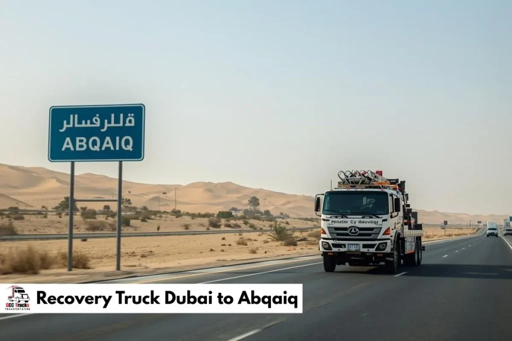 Recovery Truck Dubai to Abqaiq
