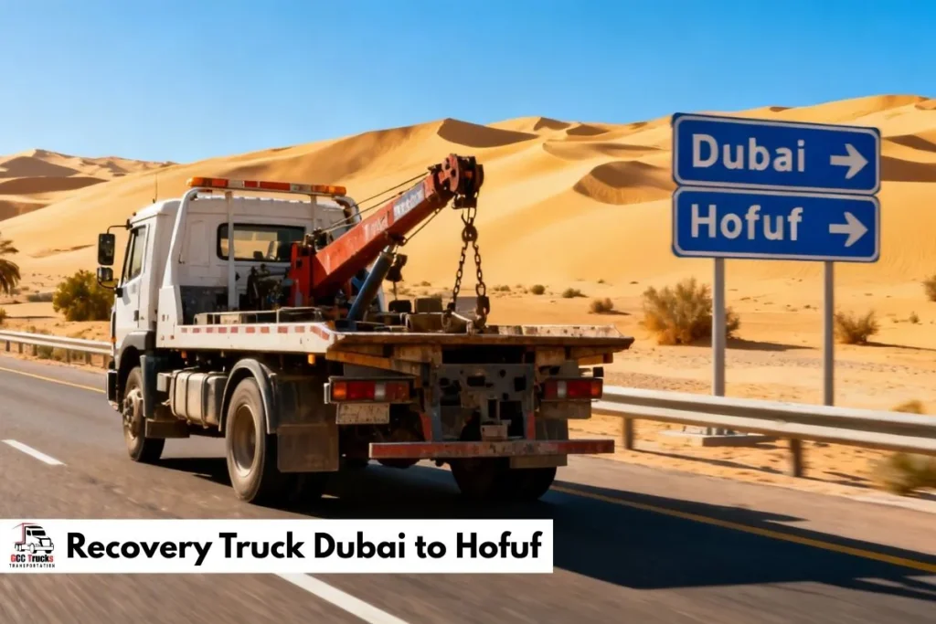 Recovery Truck Dubai to Hofuf