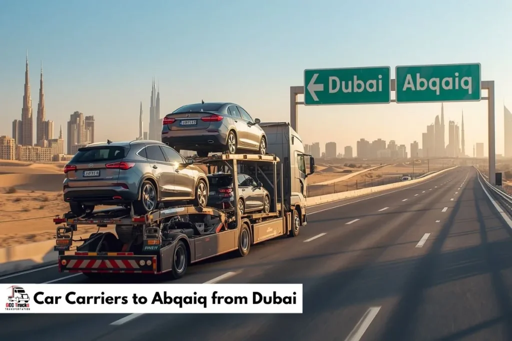Car Carriers to Abqaiq from Dubai