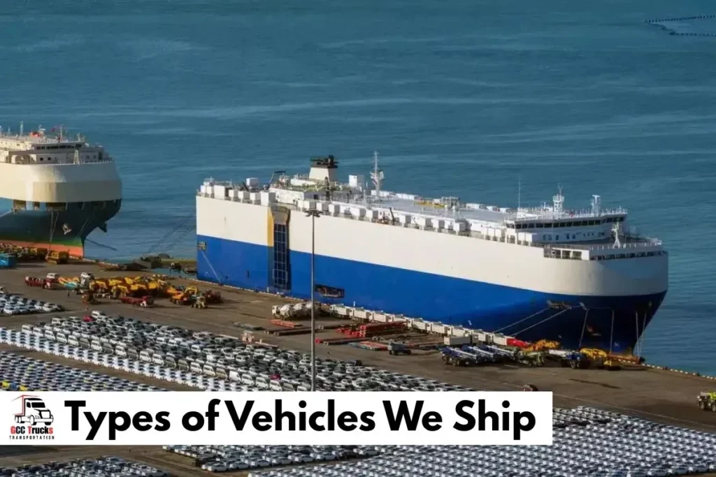 Types of Vehicles We Ship​