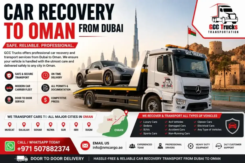 Car Recovery to Oman from Dubai