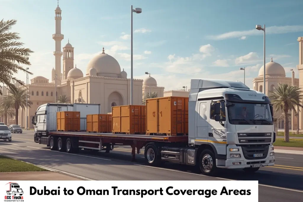Dubai to Oman Transport Coverage Areas