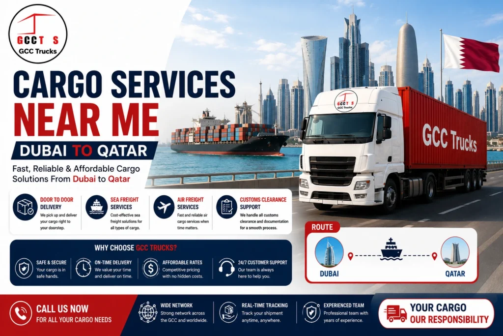 Cargo Services Near Me Dubai to Qatar