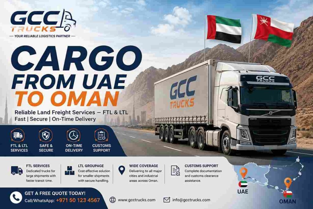 Cargo from UAE to Oman