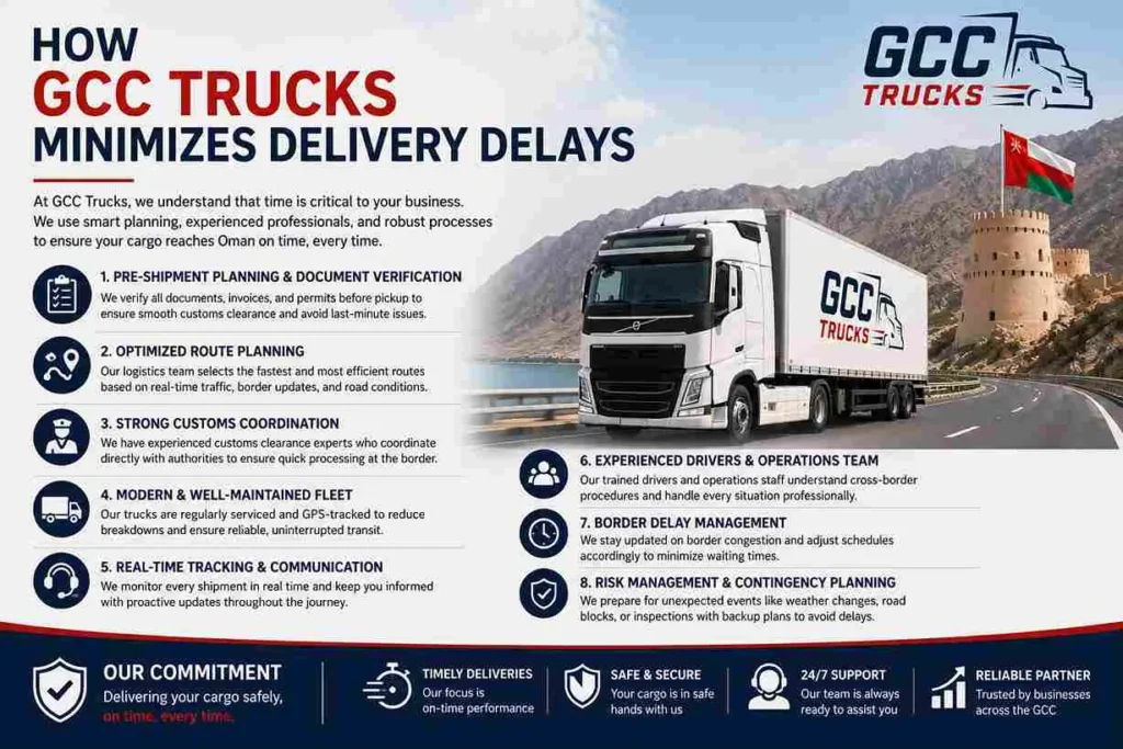 How GCC Trucks Minimizes Delivery Delays