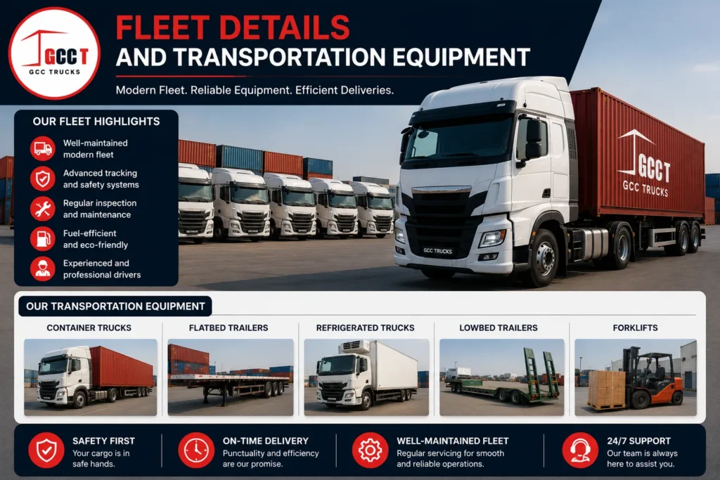 Fleet Details and Transportation Equipment simple photo bana do