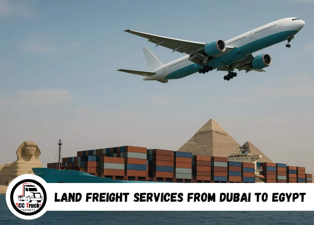 Land freight services from Dubai to Egypt