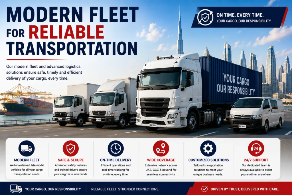 Modern Fleet for Reliable Transportation
