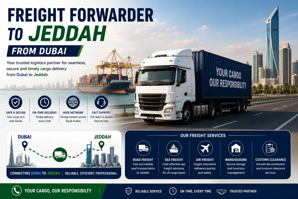 Freight Forwarder to Jeddah from Dubai